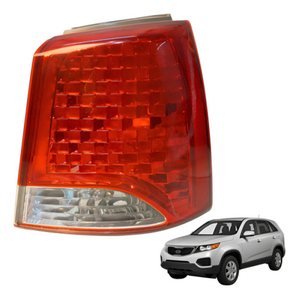 Lanterna Traseira Direita Sorento 2.4 Ex2 2012 Direito/passageiro Vermelho