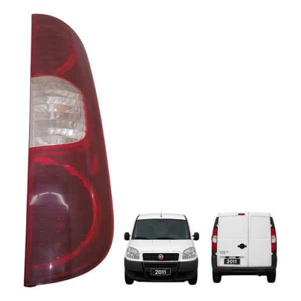 Lanterna Traseira Direita Fiat Doblo Cargo 1.4 2011 2012  Direito/passageiro Vermelho