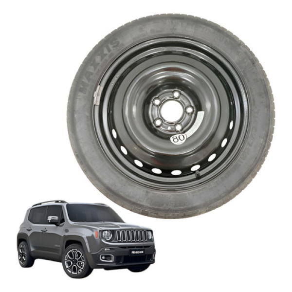 Estepe T145/70 R17 Renegade Lngtd 1.8 Flex 2019 Preto