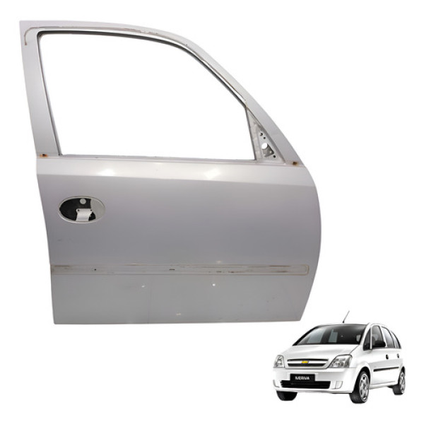 Porta Dianteira Direita Meriva Joy 1.8 2007 Direito Prata