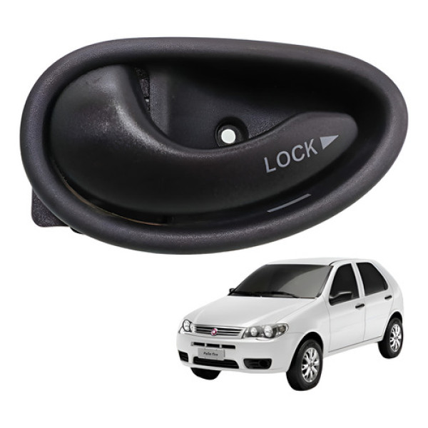 Maçaneta Interna Traseira Esquerda Palio 1.0 Fire 2008 2012