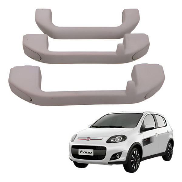 Kit Alça Teto Palio Dualogic 1.6 16v 2014 Cinza