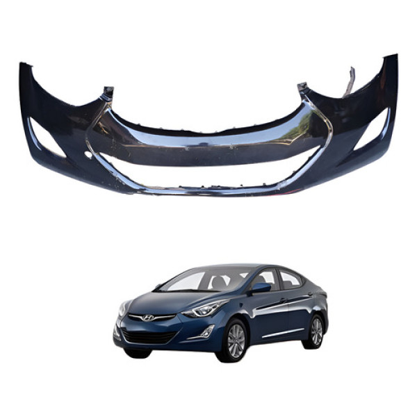 Parachoque Dianteiro Elantra 1.8 2012 2013 Azul-escuro Ambos Lados
