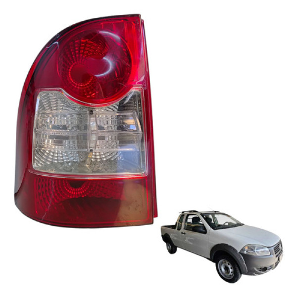 Lanterna Traseira Esquerda Fiat Strada Working 1.4 2012 Esquerdo/motorista Vermelho