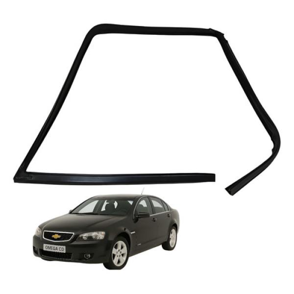 Canaleta Vidro Dianteiro Esquerdo Omega Cd 3.6 2008 2010 Preto