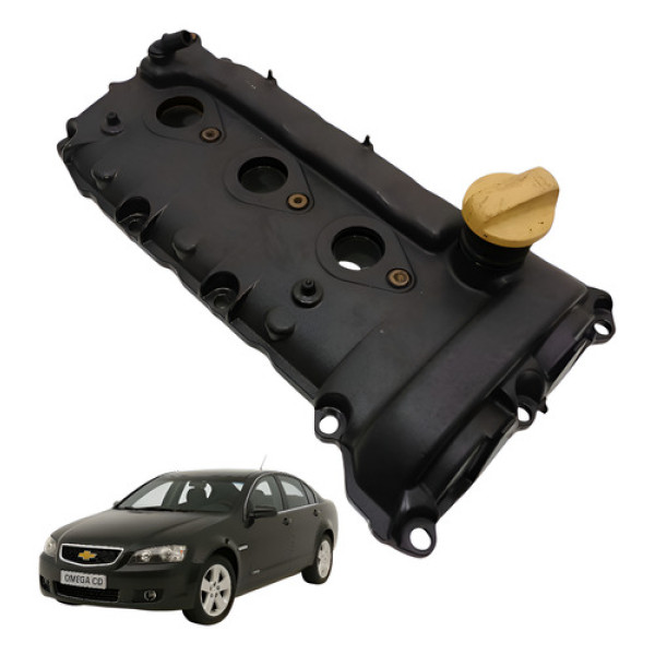 Tampa Valvulas Esquerda Omega 3.6 Cd 2008 2009 2010 12626265 Preto