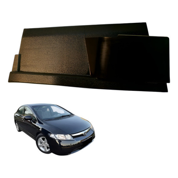 Moldura Direita Grade Churrasqueira Honda Civic 2007 2011 Preto
