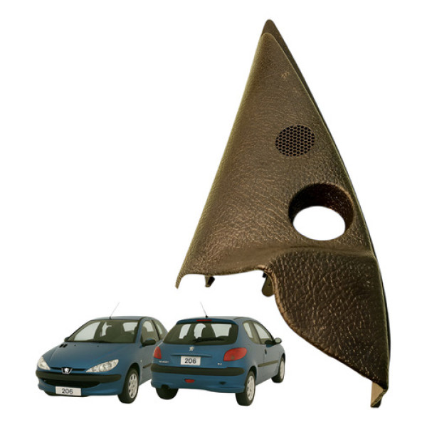 Moldura  Interna Retrovisor Esquerdo Peugeot 206 2000