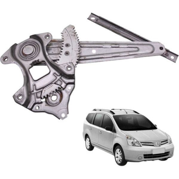  Maquina Vidro Traseira Direita Livina 1.6 Flex 2009 2012