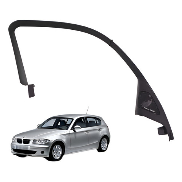 Guarnição Porta Dianteira Esquerda Bmw 130i 3.0 2008 2009 Preto