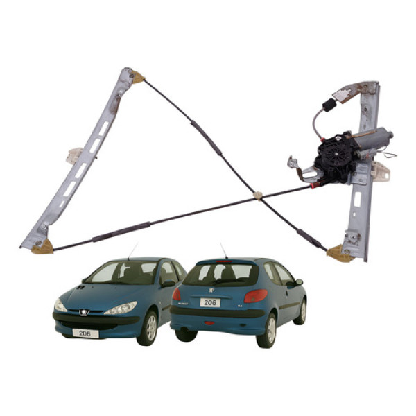 Maquina Vidro Dianteira Direita Peugeot 206 1.6 2000