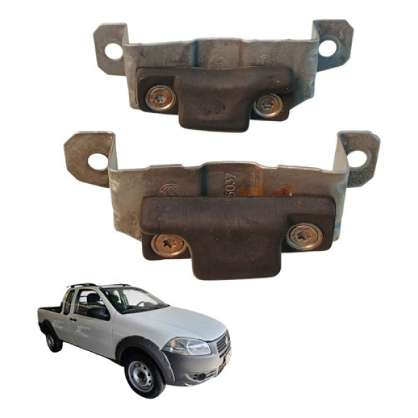 Batente Tampa Traseira Par Fiat Strada 1.4 Cs Working 2012