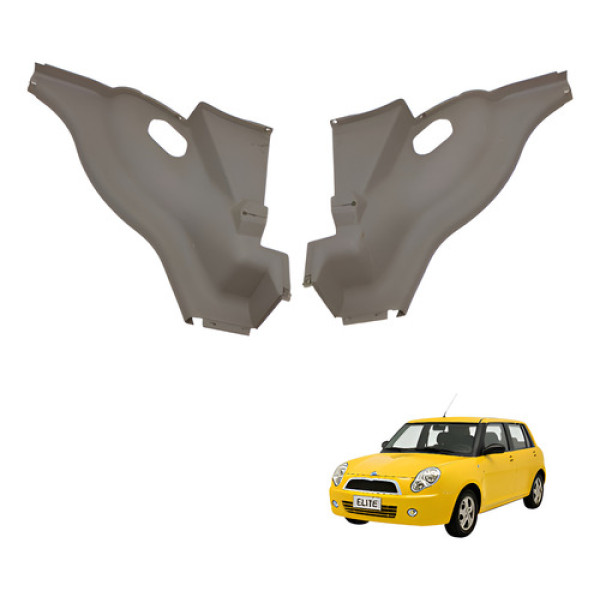 Acabamento Banco Traseiro Par Lifan 320 1.3 16v 2010 2011 Bege