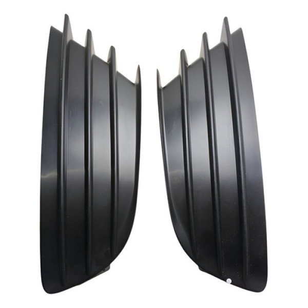 Moldura Farol Milha Par Citroen C4 Hatch 2009 Preto Ambos Lados