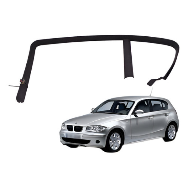 Moldura Interna Vidro Traseiro Direito Bmw 130i 2008 2009 Preto