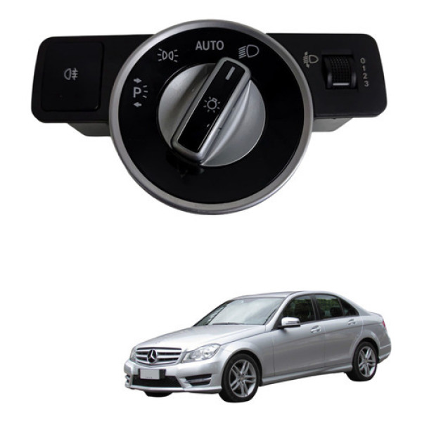 Botão Comando Farol Mercedes Benz C180 1.6 Turbo 2014