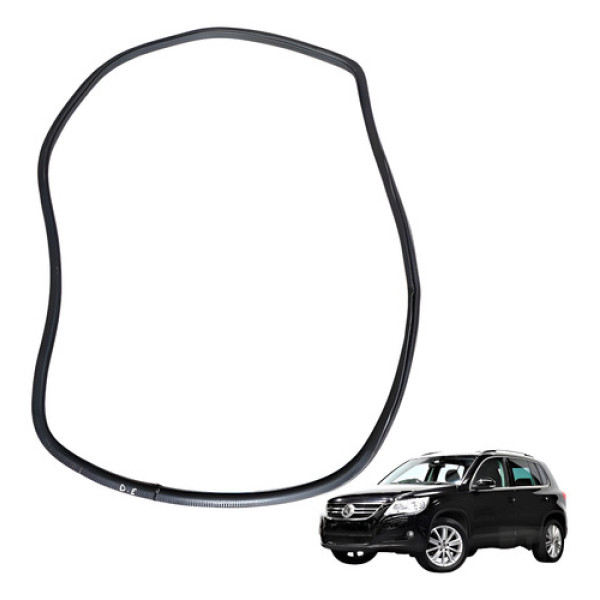Borracha Vedação Porta Dianteira Esquerda Tiguan 2.0 2010 Preto