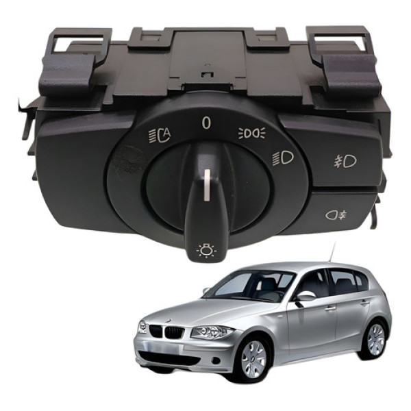 Comando Farol Milha Bmw 130i 3.0 2008 2009 Preto