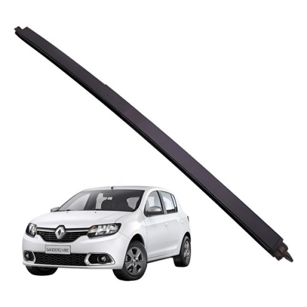 Guia Canaleta Vidro Traseiro Direito Sandero 1.0 3cc 2017 Preto