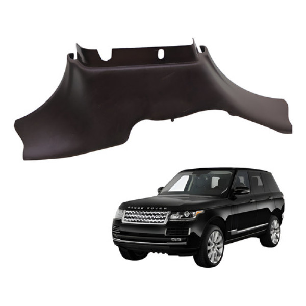 Moldura Soleira Esquerda Porta Malas Range Rover Vogue 2013 Marrom-escuro