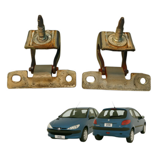 Dobradiça Tampa Traseira Par Peugeot 206 2000 2001