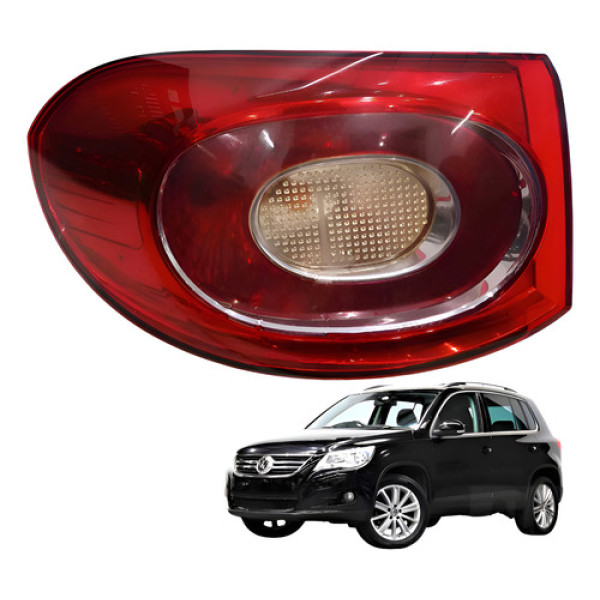 Lanterna Traseira Esquerda Tiguan 2.0 Tsi 2010 5n0945095h Esquerdo/motorista Vermelho