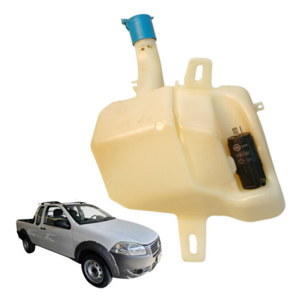 Reservatorio Limpador Parabrisa Fiat Strada 1.4 Working 2012 Branco