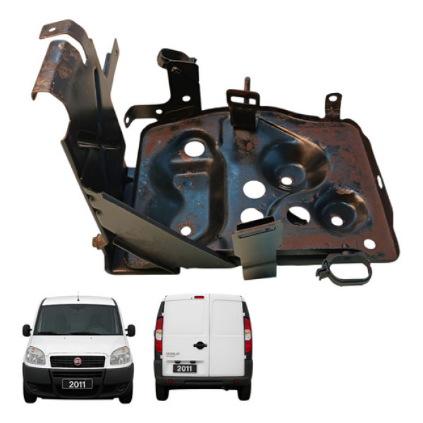 Suporte Caixa Bateria Fiat Doblo Cargo 1.4 2011 2012 Preto