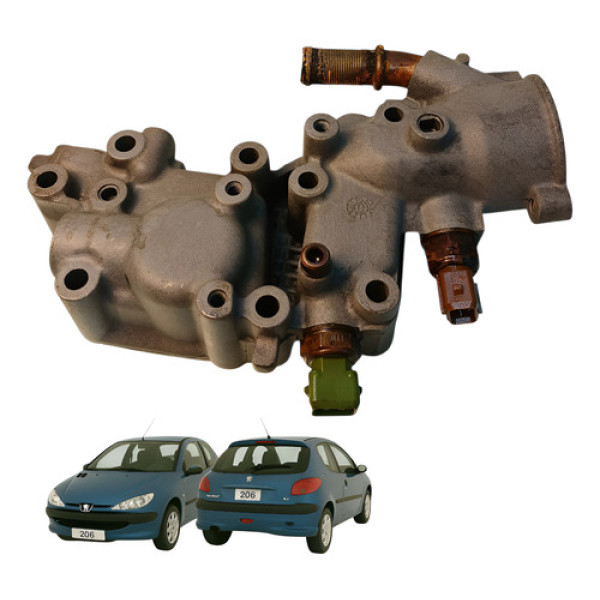 Carcaça Valvula Termostatica Peugeot 206 1.6 2000 963470580