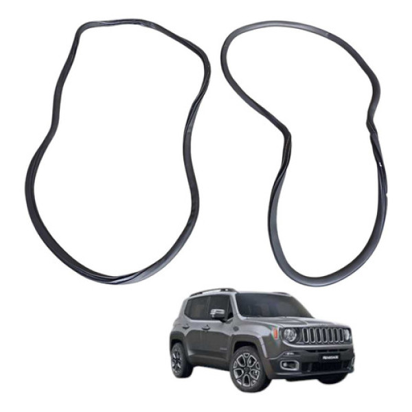 Borracha Vedação Porta Traseira Par Renegade 1.8 Flex 2019