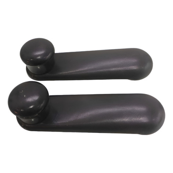 Par Manivela Abertura Vidro Dianteiro Fiat Palio 1996 Preto