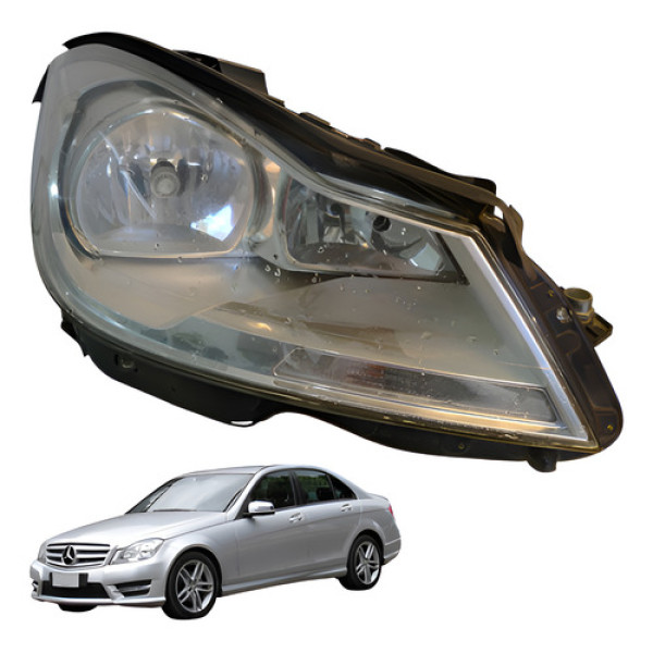Farol Dianteiro Direito Mercedes C180 1.6 Turbo 2014 Direito/passageiro