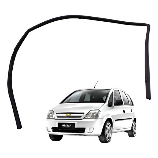 Canaleta Vidro Dianteiro Direito Meriva Joy 1.8 2007 Preto