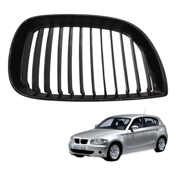 Grade Direita Parachoque Bmw 130i 3.0 2008 2009 Preto Direito