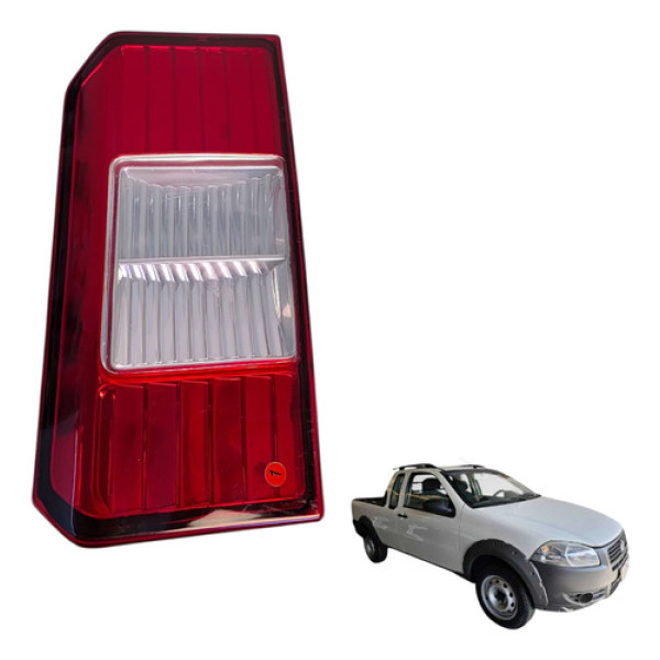 Lanterna Tampa Traseira Fiat Strada Adventure 1.4 2012 Direito/passageiro Vermelho