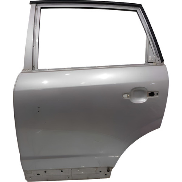 Porta Traseita Esquerda Chevrolet Captiva 2.4 16v 2009 Traseira Esquerdo Prateado