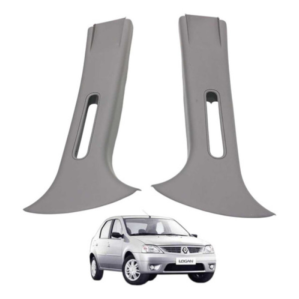 Moldura Coluna Central Par Logan Exp 1.0 16v 2008