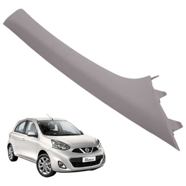 Moldura Direita Coluna Parabrisa March 1.0 3cc Sv 2017 