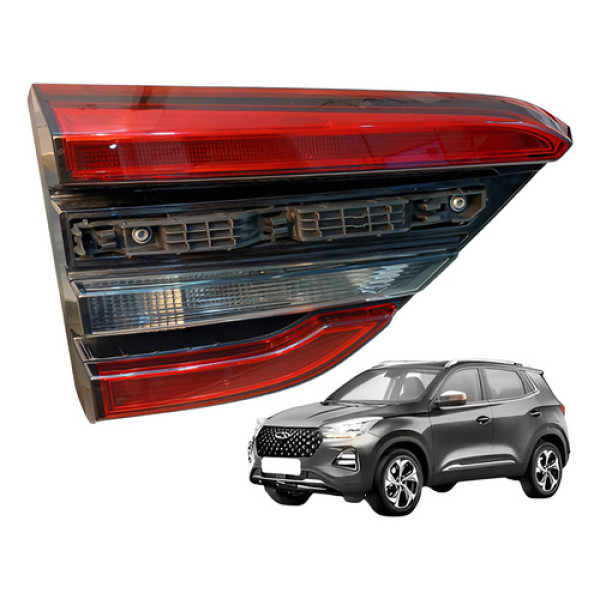 Lanterna Esquerda Tampa Traseira Chery Tiggo 5x 2021 2024 Esquerdo/motorista Vermelho