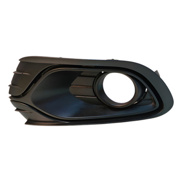 Grade Farol Milha Esquerdo Renault Sandero Logan 2016 2019 Preto Esquerdo