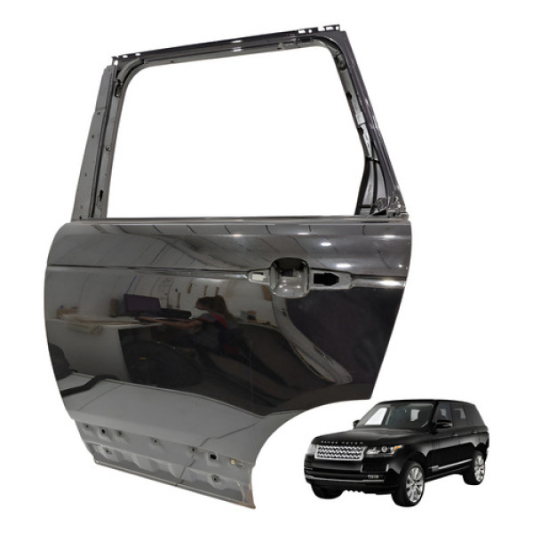 Porta Traseira Esquerda Range Rover Vogue V8 4.4 2013 Esquerdo Preto