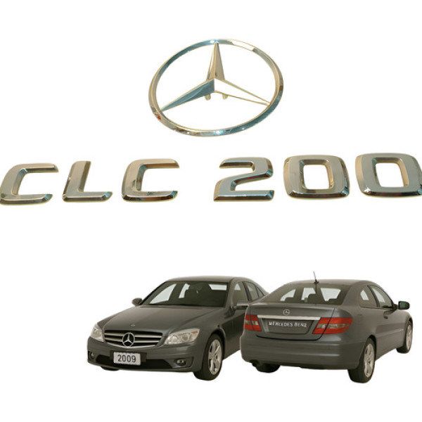 Emblema Letreiro Tampa Traseira Mercedes Clc 200 1.8 K 2010  Cromado