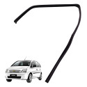 Borracha Canaleta Vidro Traseiro Direito Meriva Joy 1.8 2007 Preto