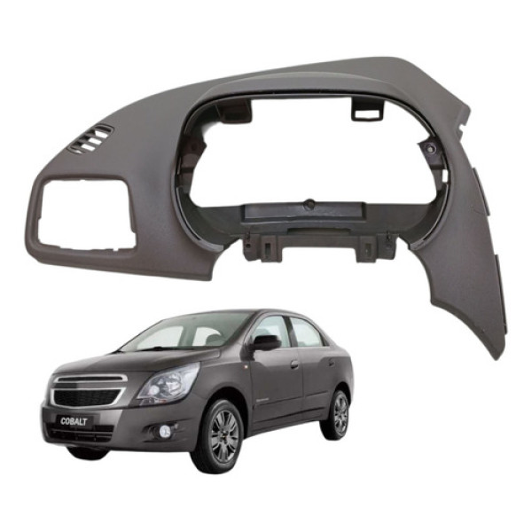 Moldura Painel Instrumentos Gm Cobalt 1.8 2013 2014 Cinza-escuro
