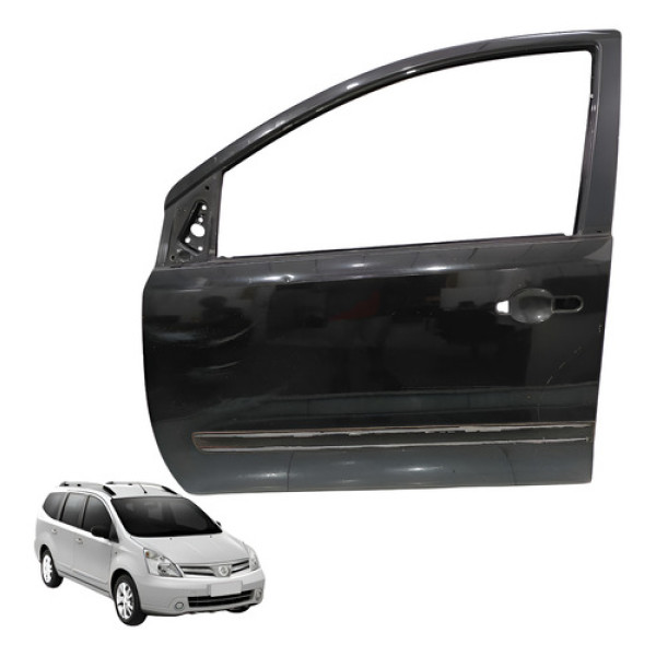 Porta Dianteira Esquerda Livina 1.6 Flex 2009 2012 Esquerdo Preto