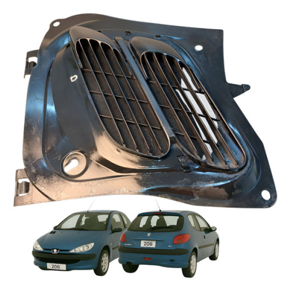 Difusor Entrada Ar Capo Peugeot 206 1.6 2000 2001 9625304377 Preto