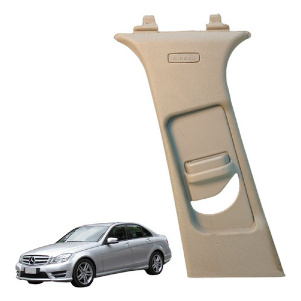Moldura Coluna Central Esquerda Mercedes C180 2013 2014