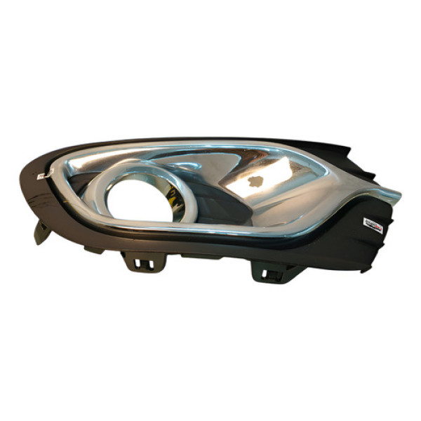 Moldura Farol Milha Direito Renault Logan Sandero 2014 2019 Preto