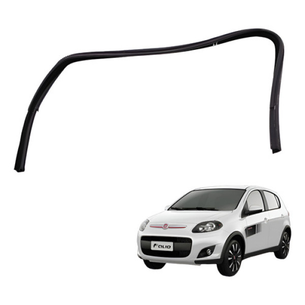 Borracha Guarnição Dianteira Esquerda Palio Dualogic  2014 Preto