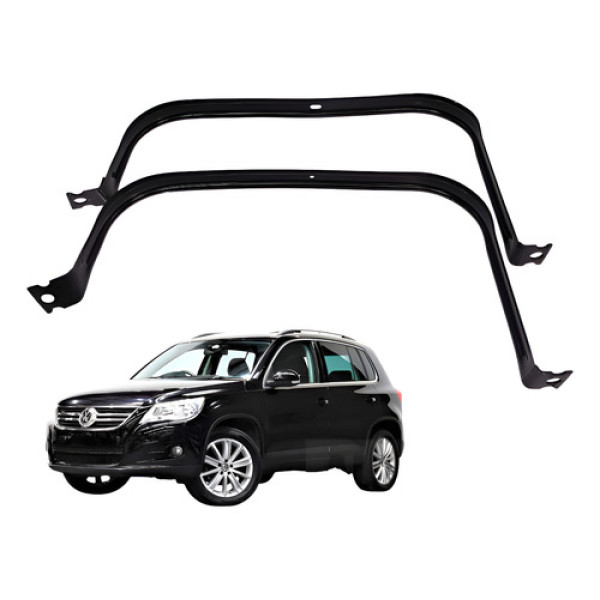 Cinta Fixação Tanque Combustível Par Tiguan 2.0 Tsi 2010 Preto